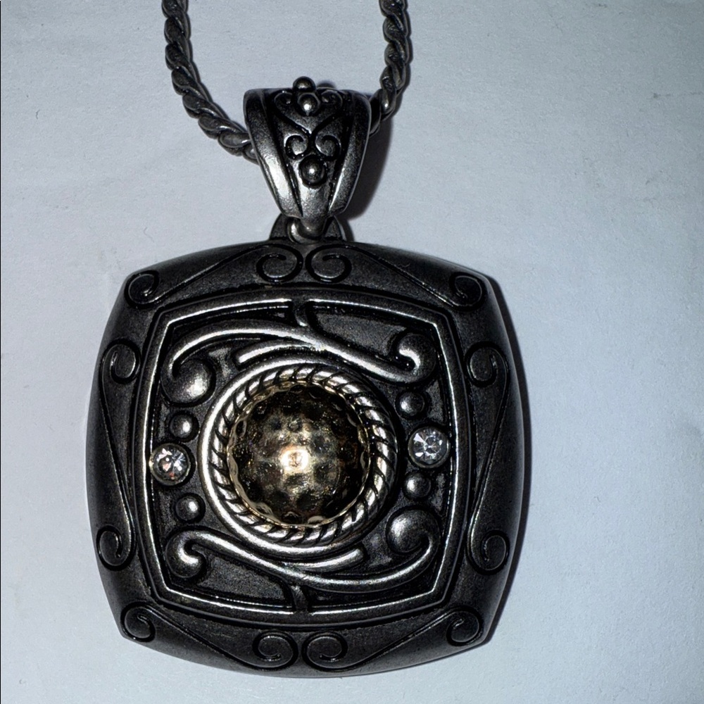 Grace Adele Elegant Silver Necklace With Gold Acc… - image 2